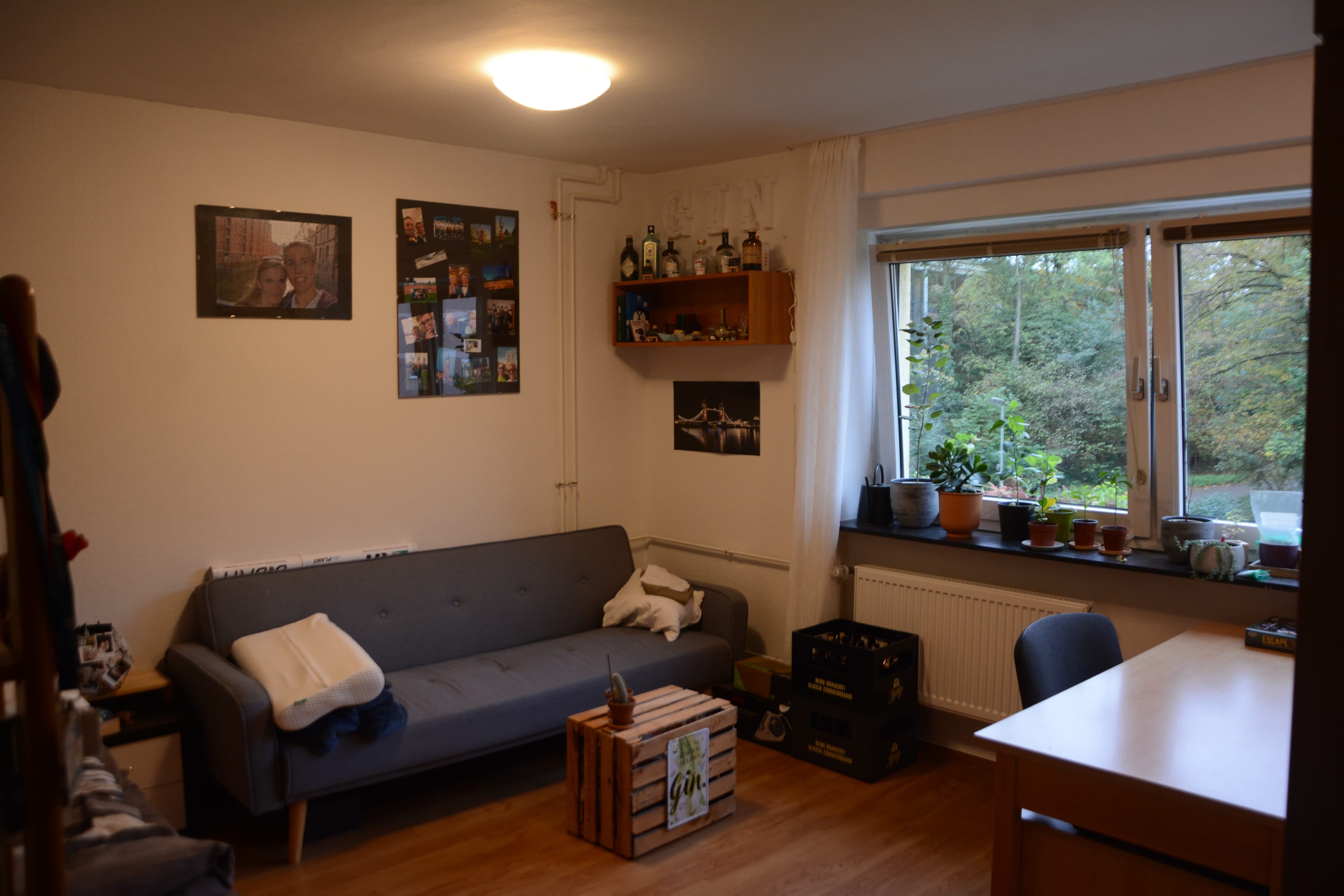 Ein eingerichtetes 20qm Zimmer