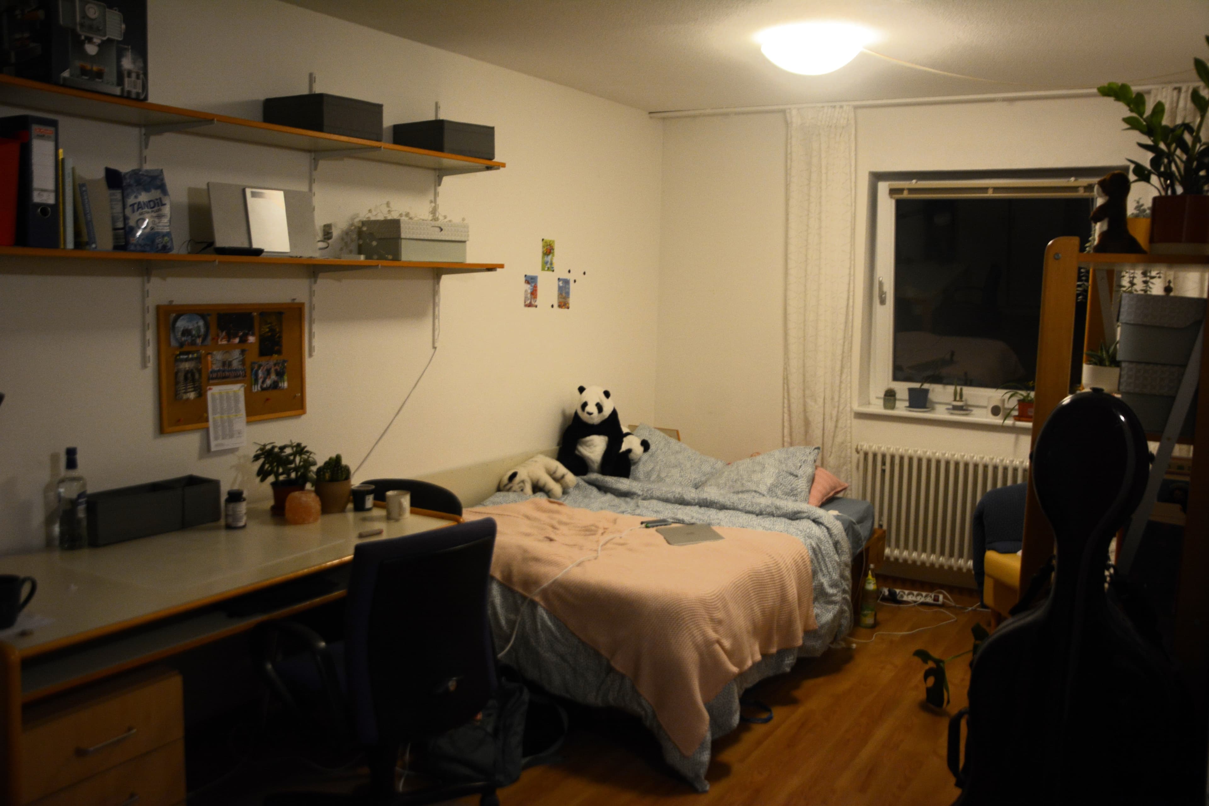 Ein eingerichtetes 18qm Zimmer